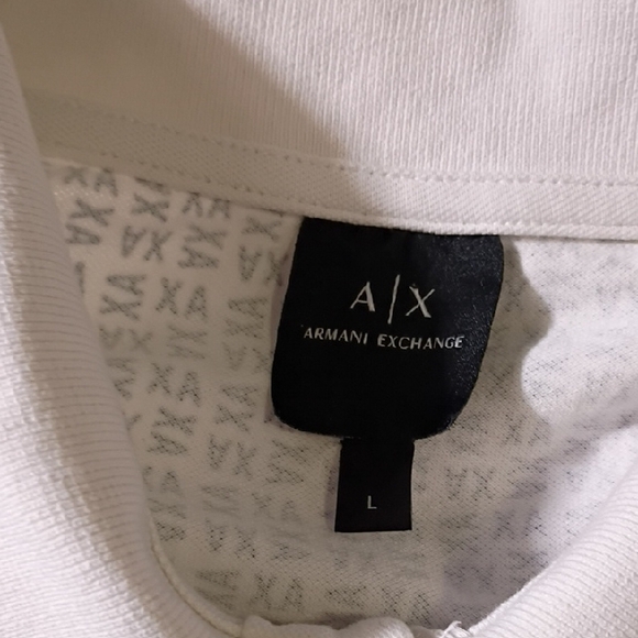 Armani Exchange Monochrome Pattern Polo Size‎ L - Picture 8 of 9